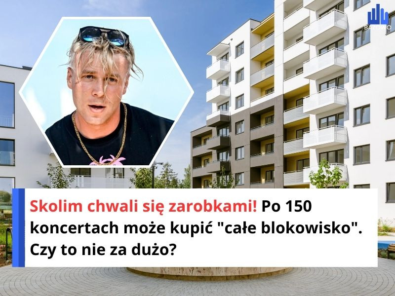 Skolim chwali się zarobkami! Po 150 koncertach może kupić "całe blokowisko". Czy to nie za dużo?